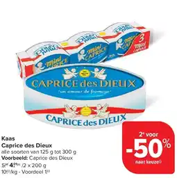 Carrefour Kaas Caprice des Dieux aanbieding