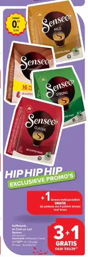 Carrefour Koffiepads en Café au Lait Senseo aanbieding
