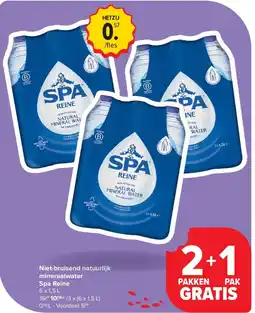 Carrefour Niet-bruisend natuurlijk mineraalwater Spa Reine aanbieding