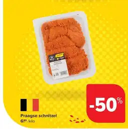 Carrefour Praagse schnitzel aanbieding