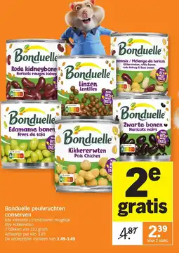 Albert Heijn Bonduelle peulvruchten conserven aanbieding