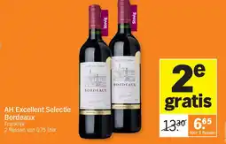 Albert Heijn AH Excellent Selectie Bordeaux aanbieding