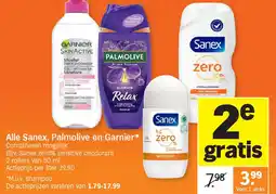 Albert Heijn Alle Sanex, Palmolive en Garnier aanbieding