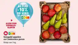 Delhaize Jonagold appelen en Conference peren aanbieding