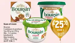 Delhaize Kaas of room Boursin aanbieding