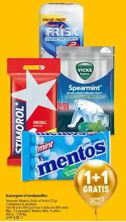 Delhaize Kauwgom of keelpastilles aanbieding