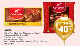 Delhaize Pralines Côte d'Or aanbieding