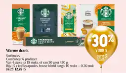 Delhaize Warme drank Starbucks aanbieding