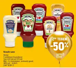 Delhaize Koude saus Heinz aanbieding