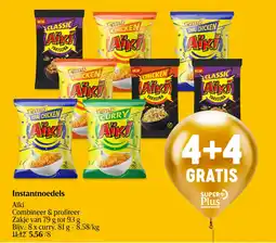 Delhaize Instantnoedels Aïki aanbieding
