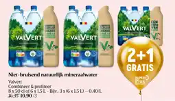 Delhaize Niet-bruisend natuurlijk mineraalwater Valvert aanbieding