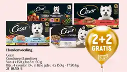 Delhaize Hondenvoeding Cesar aanbieding