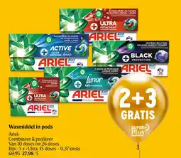Delhaize Wasmiddel in pods Ariel aanbieding