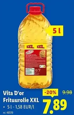 Lidl Vita D'or Frituurolie XXL aanbieding