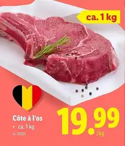 Lidl Côte à l'os aanbieding