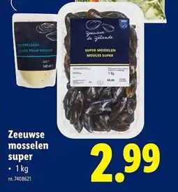 Lidl Zeeuwse mosselen super aanbieding
