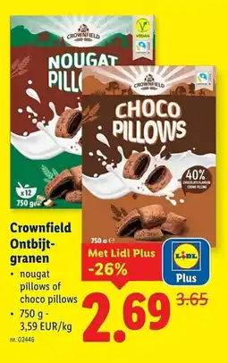 Lidl Crownfield Ontbijt- granen aanbieding