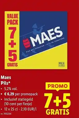 Lidl Maes Pils aanbieding