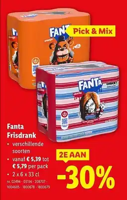 Lidl FANTA Frisdrank aanbieding