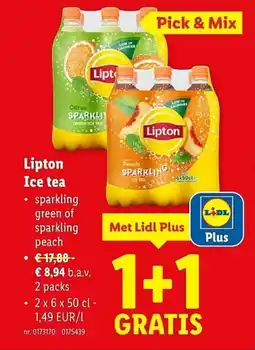 Lidl Lipton Ice tea aanbieding