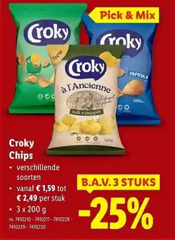Lidl Croky Chips aanbieding
