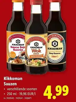 Lidl Kikkoman Sauzen aanbieding
