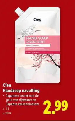 Lidl Cien Handzeep navulling aanbieding