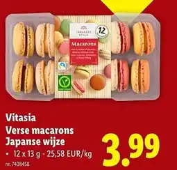 Lidl Vitasia verse macarons japanse wijze aanbieding