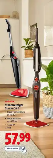 Lidl Stoomreiniger Steam ONE aanbieding