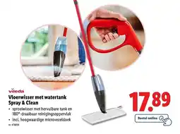 Lidl Vloerwisser met watertank spray & clean aanbieding