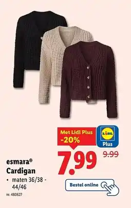Lidl Esmara cardigan aanbieding