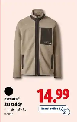 Lidl Esmara jas teddy aanbieding