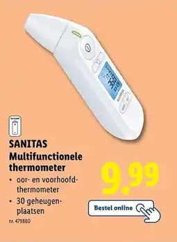 Lidl Sanitas multifunctionele thermometer aanbieding