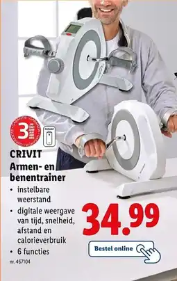Lidl Crivit armen- en benentrainer aanbieding
