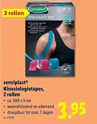 Lidl Sensiplast kinesiologietapes aanbieding