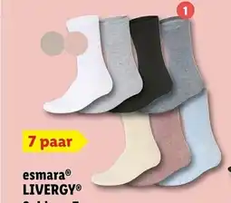 Lidl Esmara livergy sokken aanbieding