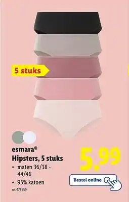 Lidl Esmara hipsters aanbieding
