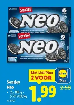 Lidl Sondey Neo aanbieding