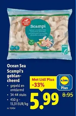 Lidl Ocean sea scampi geblan cheerd aanbieding