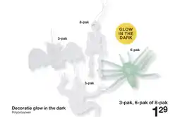 Zeeman Decoratie glow in the dark aanbieding
