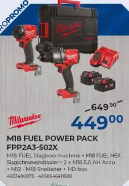 Meno M18 fuel power pack FPP2A3-502X aanbieding