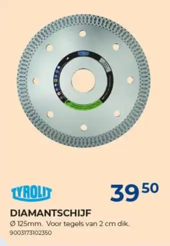Meno Tyrolit diamantschijf aanbieding