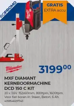Meno MXF diamant kernboormachine DCD 150 C KIT aanbieding