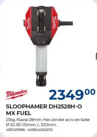 Meno Sloophamer DH2528H-O MX fuel aanbieding