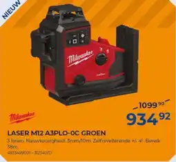 Meno Laser M12 A3PLO-OC groen aanbieding