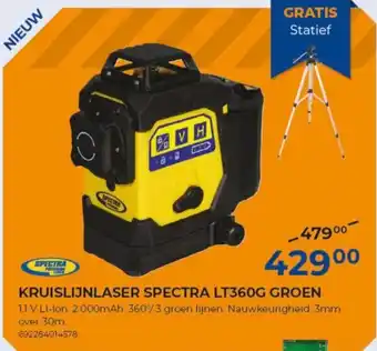 Meno Kruislijnlaser spectra LT360G groen aanbieding