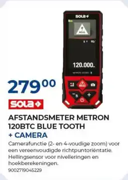 Meno Afstandsmeter metron 120BTC blue tooth + camera aanbieding