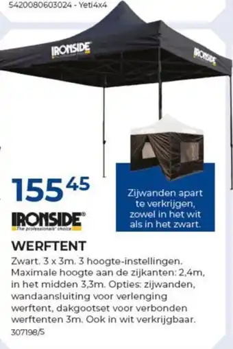 Meno Ironside werftent aanbieding