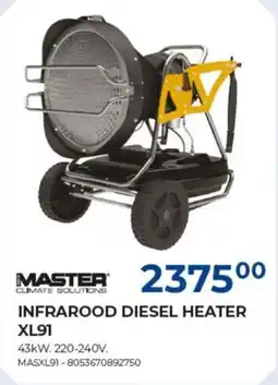 Meno Mas infrarood diesel heater ter XL91 aanbieding