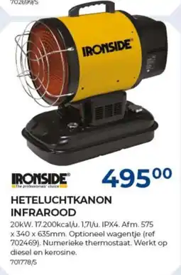 Meno Ironside heteluchtkanon infrarood aanbieding